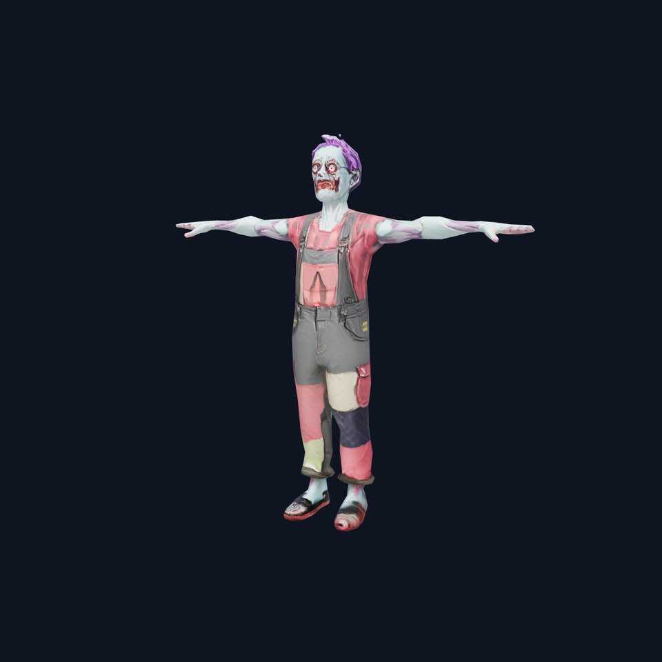 Patchwork Zombie model pack